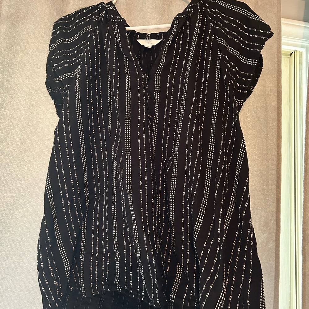 Black and White Women's Top